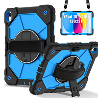 Étui robuste pour enfants avec support rotatif et bandoulière pour iPad A16 11e génération 2025 iPad 10e génération 10.9 2022 Protection robuste OEM ODM