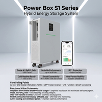 Batterie LiFePO4 51,2V 300Ah séparée, onduleur à onde sinusoïdale pure 6kW, chargeur solaire MPPT CAN 120A, protection IP54 pour système solaire domestique