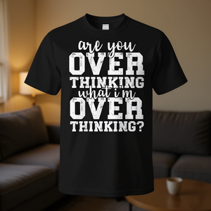 ¿Estás pensando demasiado en lo que yo estoy pensando? Camiseta negra unisex para adultos, tallas S, M, L, XL, XXL - Product Image 3