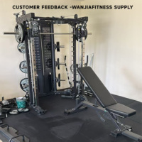 Máquina Smith Comercial Multifuncional con Pesas para Entrenamiento de Fuerza, la Más Popular en el Mercado