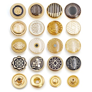 Factory Sale Arab Robe Thobe Buttons <b>Snap</b> Press 4 Part Metal Zinc Alloy <b>Snap</b> <b>Fastener</b> Button - Product Image 3