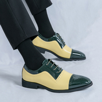 Klassische Britische Herren-Lacklederschuhe in Verschiedenen Farben für Formelle Anlässe, Partys, Hochzeiten und Büro - Glänzende Brokat-Schuhe