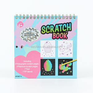 Printing Magic Activity Coloring <strong>Scratch</strong> Art <strong>Scratch</strong> <strong>Book</strong> with Stencils - Product Image 4
