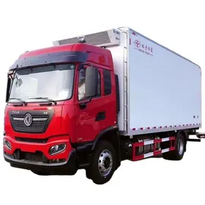 White red Dongfeng refrigerated truck cold chain transportation fresh-keeping truck