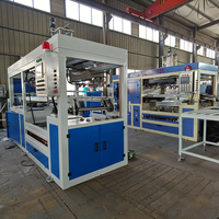 Boîte de restauration rapide jetable multifonction PS mousse à emporter pizza, machine de formage sous vide/ligne de production de conteneurs de déjeuner