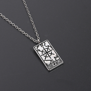 Collier pendentif Tarot de Divination gothique, bijoux Design lune, soleil, Art foncé, colliers pour femmes et hommes, Punk, cadeaux mystique - Product Image 6