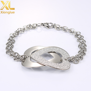 Bracelet Cœur Bohème Plaqué Argent, Design Creux de Luxe, Forme Couronne, en Cuivre Plaqué Or avec Zircon, pour Filles - Product Image 3