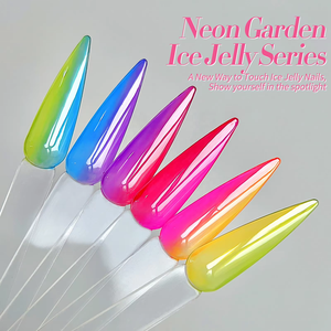 Nato grazioso 15ml glassa ambrata Non tossica smalto Gel Uv inodore Semi trasparente gelatina colori al <span class=keywords><strong>Neon</strong></span> smalto per unghie Gel vernice - Product Image 4