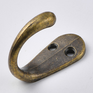 Alloy Metal Wall Mount Hooks Single Hook Zinc Alloy Antique Bronze Black 0 1kg Load Capacity <b>Wardrobe</b> <b>Hardware</b> - Product Image 4