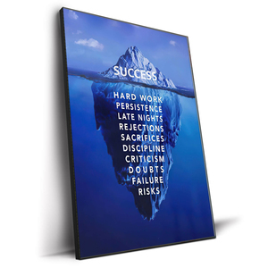 Succès inspirant affiche de motivation impression sur toile Art déco encadré décoration murale citations inspirantes Art mural - Product Image 3