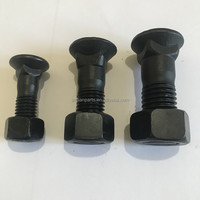 Boulons de lame de niveleuse et écrous personnalisés 3/4-16UNFX57 40Cr 4F3672/4F7827 pour dents de godet d'excavatrice JCB M19*57