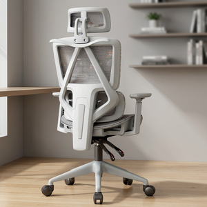 High Quality Modern Fabric Adjustable Mesh <b>Chair</b> Headrest Wheel-Ergonomic Revolving Executive Home <b>Office</b> Computer Gaming <b>Chair</b> - Product Image 3