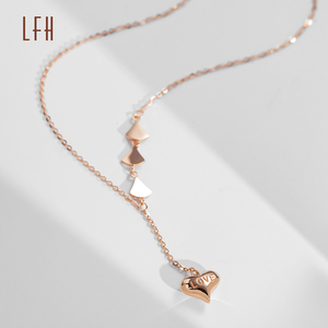 ขายส่ง Au750จี้หัวใจสามเหลี่ยมรูปใบไม้เครื่องประดับทอง18K real Oro แท้18K เครื่องประดับทองซาอุดิอาระเบีย18K จำนำได้18K - Product Image 2