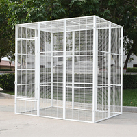 Vente directe usine OEM : Grandes cages en tube carré de fer peint pour chats, oiseaux, perroquets, maisons d'élevage et volières