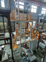 Machine de soufflage automatique de film plastique monocouche pour la production de sacs en T-shirt en LDPE et HDPE