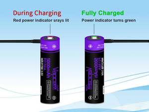 Batterie rechargeable Type-C <span class=keywords><strong>21700</strong></span> <span class=keywords><strong>Vapcell</strong></span> P2150A <span class=keywords><strong>21700</strong></span> 5000mah 10A 3.6v pour lampe torche - Product Image 5