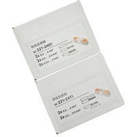 Connecteur de raccordement en ligne 221-2401 221-2411 2p pour conducteurs jusqu'à 4mm², connecteur rapide 221 2 pôles