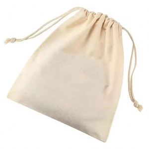 Sacs en toile de coton en gros pour bijoux, sacs à chaussures à cordon, sacs cadeaux, sacs à main personnalisés, housses anti-poussière avec impression de logo - Product Image 4
