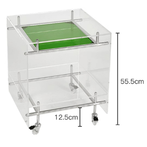 Tavolino in Acrilico <span class=keywords><strong>Trasparente</strong></span>, Comodino Personalizzato, Tavolo Laterale Moderno per Soggiorno, Tavoli Contenitori in Acrilico - Product Image 6