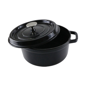 Casserole <span class=keywords><strong>en</strong></span> <span class=keywords><strong>fonte</strong></span> <span class=keywords><strong>émaillée</strong></span> quantité minimale de commande <span class=keywords><strong>basse</strong></span> 22cm 24cm 26cm avec couvercle Bouton <span class=keywords><strong>en</strong></span> acier sans tache - Product Image 4