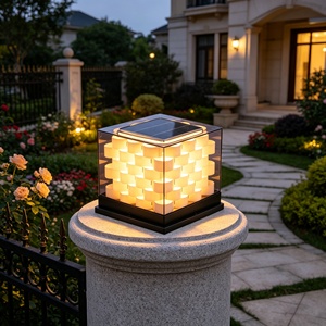 ไฟเสาโซลาร์ LED สำหรับสวนกลางแจ้ง กันน้ำ IP65 เหมาะสำหรับรั้วบ้าน ตกแต่งสวน วิลล่า และลานบ้าน - Product Image 2