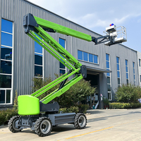 Piattaforma di Lavoro Aerea Elettrica Semovente Articolata con Cestello Elevatore 12m 14m 16m 18m 20m 22m, Sollevatore Mobile per Persone AWP