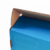 Boîtes d'emballage postal d'expédition de papier ondulé violet imprimé personnalisé recyclable biodégradable pour vêtements