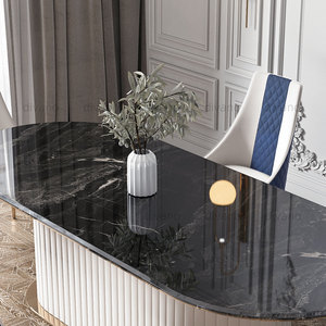 Bolton Marble Top Dinning <b>Table</b> Italian Modern Luxury Marble Dinning <b>Table</b> <b>Dining</b> <b>Tables</b> and Chairs Set DD-DN-04-BOLTON Luxury M - Product Image 2