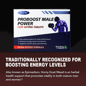 WXW Staminaplus Herbal Oral Film Strip Píldoras que mejoran la vitalidad con sabor a menta para el crecimiento masculino Suplementos de salud para adultos - Product Image 5