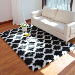 Alfombras nórdicas antideslizantes de polietileno de piel sintética y alfombras hechas a mano esponjosas de pared a pared alfombras para el hogar - Product Image 4