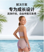 Badpakjes voor meisjes, tweedelig, UPF 50+, bikini's, zwemkleding, crop top & bikinibroekje voor 4-13 jaar