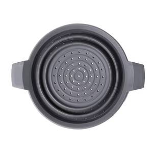 Passoire pliable en silicone de qualité alimentaire pour cuisine avec poignées, panier filtrant - Product Image 6