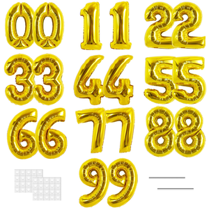 Globos de Helio de 32 Pulgadas para Decoración de Eventos, Cumpleaños, Aniversarios, Número Inflable, Paquete Individual al por Mayor - Product Image 4