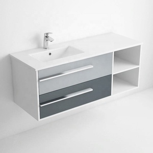 20 Inch Small <strong>Corner</strong> Floating <strong>Bathroom</strong> Vanity <strong>Unit</strong> With Ceramic Sink - Product Image 6