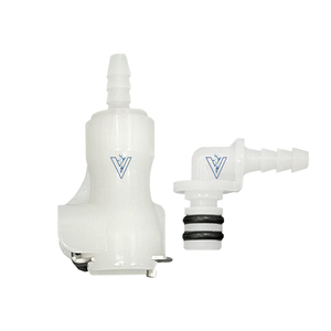 Zdvseal 1/8 "POM EPDM nút không gỉ nhanh chóng ngắt kết nối phù hợp hydrocarbon kháng lên đến 80 ° C cho các kết nối đường ống - Product Image 1