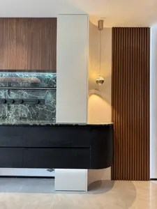 ตู้เก็บของติดผนังสไตล์เรียบง่ายทันสมัยแผงไม้ข้างเตียงสำหรับรับประทานอาหารเฟอร์นิเจอร์ภายในบ้าน - Product Image 3