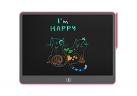 Tableau à gribouiller GY, effacement à une touche, verrouillage, écran LCD de 16 pouces, stylet, matériau ABS, alimenté par batterie, design personnalisable