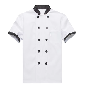 Uniforme personalizzata moderna del personale della cucina per la manica lunga del tessuto del ristorante per l'estate con i modelli del personale di attesa e del <span class=keywords><strong>Manager</strong></span> - Product Image 4