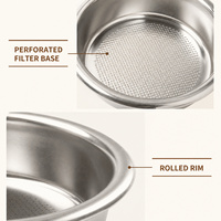 Panier de filtre à expresso 51mm 54mm 58mm en acier inoxydable, panier de portafilter simple ou double, accessoire de café pour expresso
