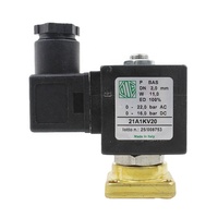 Katup Solenoid Kuningan ODE Flens 21A1KV20 2 Arah Aksi Langsung Normal Tertutup 8W 12W 14W Mesin Kopi Kompresor Udara WOG FKM