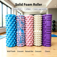 OEM Portable Écologique Rouleau de massage en mousse solide à picots pour la relaxation musculaire, outil d'exercice pour le dos et les jambes, pour le yoga