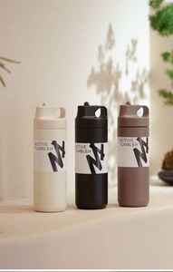 Gobelet isotherme moderne élégant et mignon en métal avec couvercle anti-fuite pour les voyages - Product Image 5