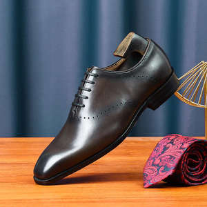 Zapatos de cuero para hombre hechos a mano, de alta calidad, con logotipo personalizado, para bodas, trajes casuales, oficina, negocios, zapatos de vestir y Oxfords. - Product Image 3