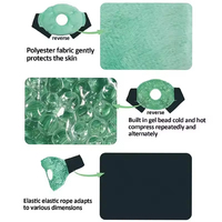 FSPG Coussinets en gel réutilisables, souples et fins pour coudes et genoux, compresses chaudes et froides pour le soulagement des blessures sportives