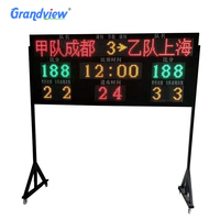 Tableau de score électronique LED portable et étanche pour extérieur, idéal pour les compétitions de basketball et de natation