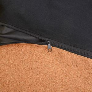 Sac à dos écologique à cordon de serrage en toile de coton décontracté avec base en tissu imitation bois pour le shopping, les voyages et la gym - Product Image 6