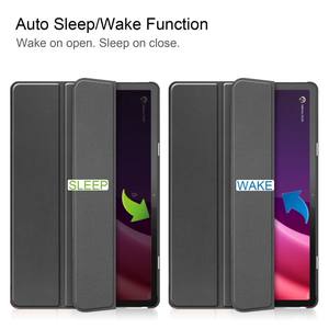 Para <span class=keywords><strong>Lenovo</strong></span> <span class=keywords><strong>Tab</strong></span> <span class=keywords><strong>P11</strong></span> Gen 2 PU cuero Tri Fold Stand Tablet <span class=keywords><strong>funda</strong></span> a prueba de golpes Auto Wake Sleep Cover - Product Image 2
