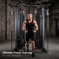 Appareil de musculation commercial à câble double avec bras de charge indépendants pour entraînement complet du corps, structure verticale compacte en fer pour triceps, pectoraux et dos
