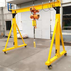 조정 가능한 높이 스팬 전기 호이스트 타입 트랙리스 모바일 리프팅 1000kg 2 톤 5 톤 10 톤 휴대용 갠트리 크레인 - Product Image 2