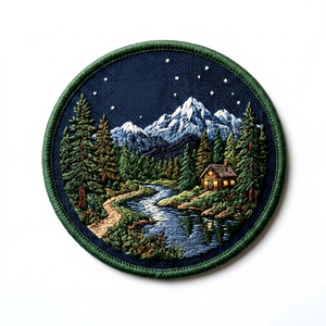 Patch brodé rond personnalisé, décoratif, à coudre sur les vestes, les casquettes, les sacs à dos, les vêtements et les accessoires de mode - Product Image 1